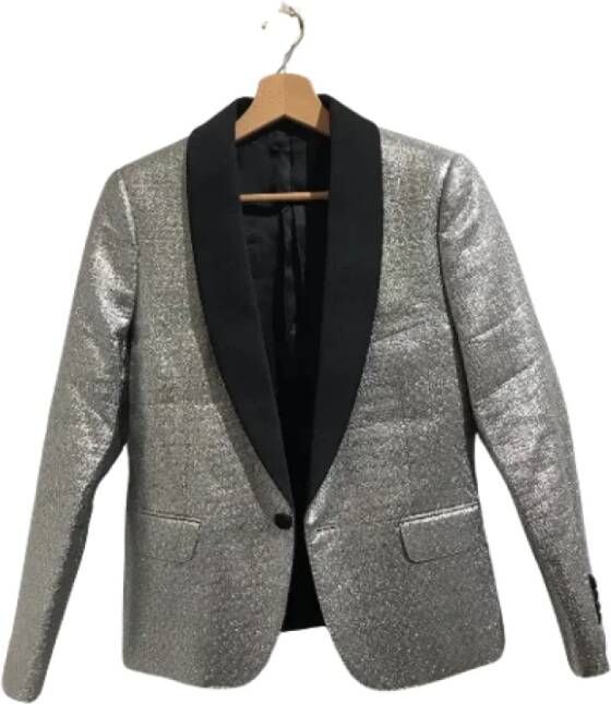 Celine Vintage Pre-owned Fabric outerwear Grijs Dames