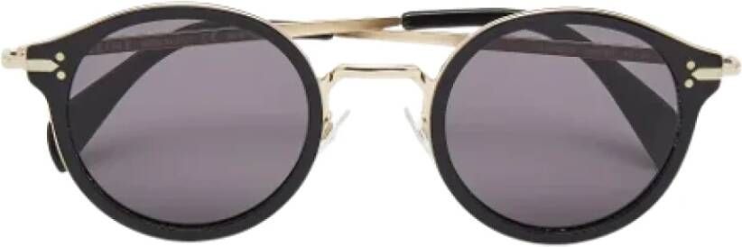 Celine Vintage Pre-owned Fabric sunglasses Zwart Dames
