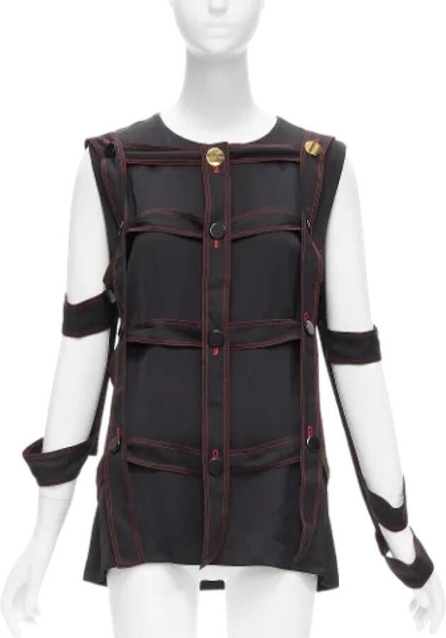 Celine Vintage Pre-owned Fabric tops Zwart Dames