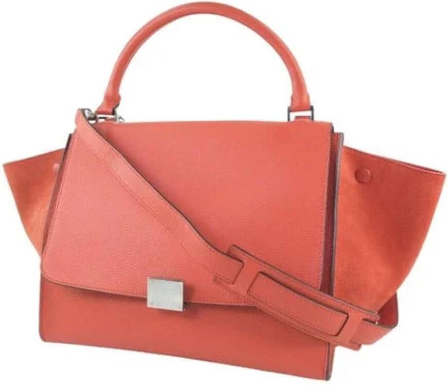 Celine Vintage Pre-owned Leather bags Oranje Dames