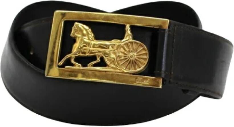 Celine Vintage Pre-owned Leather belts Bruin Dames