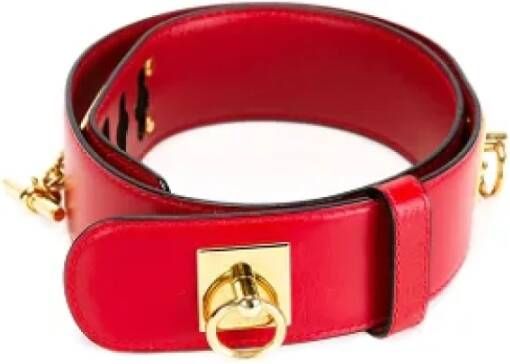Celine Vintage Pre-owned Leather belts Rood Dames