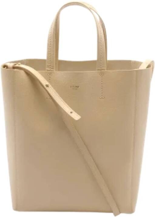 Celine Vintage Pre-owned Leather celine-bags Beige Dames