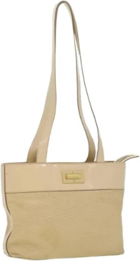 Celine Vintage Pre-owned Leather celine-bags Beige Dames