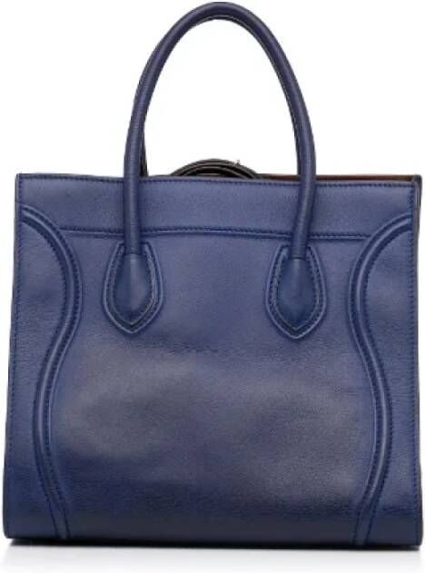 Celine Vintage Pre-owned Leather celine-bags Blauw Dames