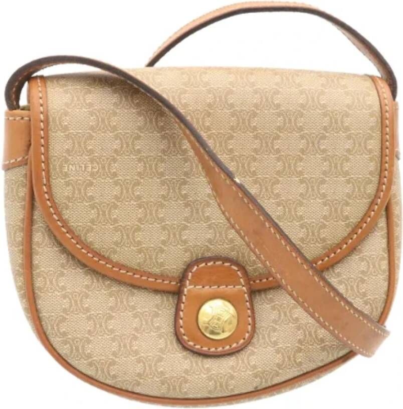 Celine Vintage Pre-owned Leather celine-bags Bruin Dames