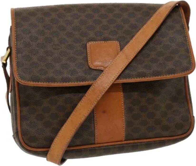 Celine Vintage Pre-owned Leather celine-bags Bruin Dames