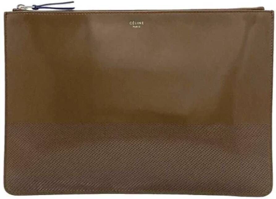 Celine Vintage Pre-owned Leather celine-bags Bruin Dames