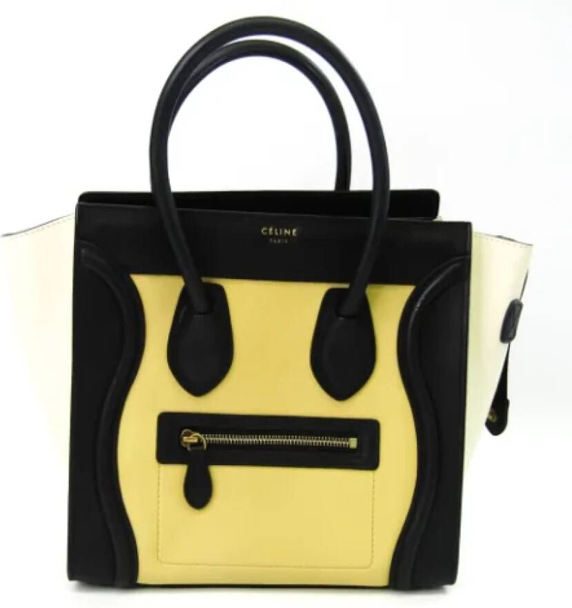 Celine Vintage Pre-owned Leather celine-bags Yellow Dames