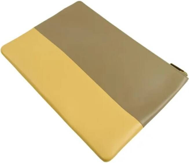 Celine Vintage Pre-owned Leather celine-bags Yellow Dames