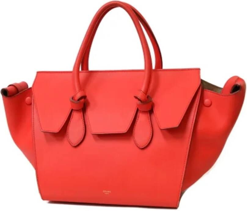 Celine Vintage Pre-owned Leather celine-bags Oranje Dames