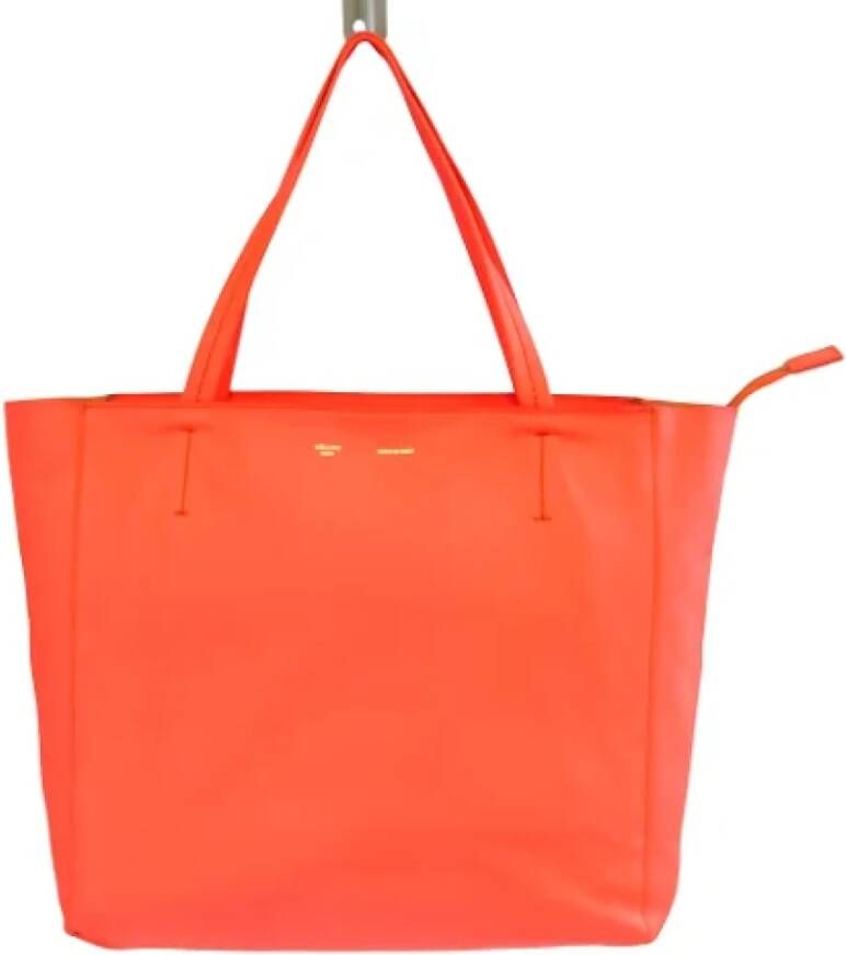 Celine Vintage Pre-owned Leather celine-bags Oranje Dames