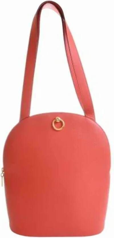 Celine Vintage Pre-owned Leather celine-bags Oranje Dames