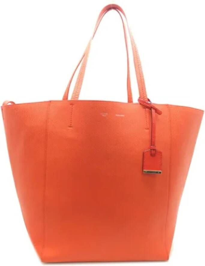 Celine Vintage Pre-owned Leather celine-bags Oranje Dames