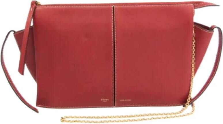 Celine Vintage Pre-owned Leather celine-bags Rood Dames