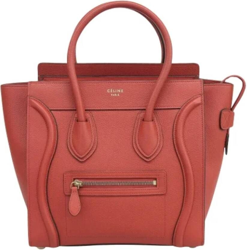 Celine Vintage Pre-owned Leather celine-bags Rood Dames