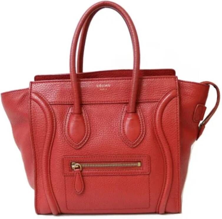 Celine Vintage Pre-owned Leather celine-bags Rood Dames