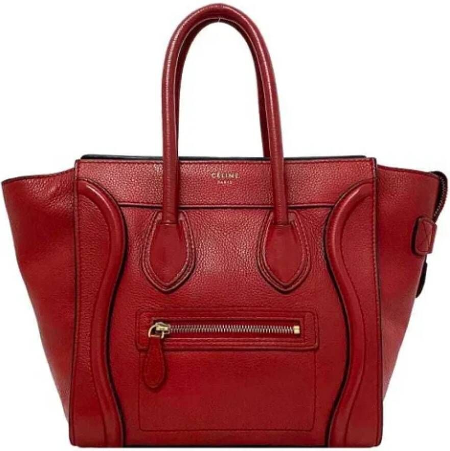 Celine Vintage Pre-owned Leather celine-bags Rood Dames