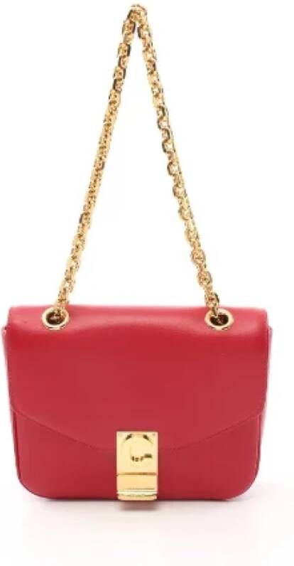 Celine Vintage Pre-owned Leather celine-bags Rood Dames