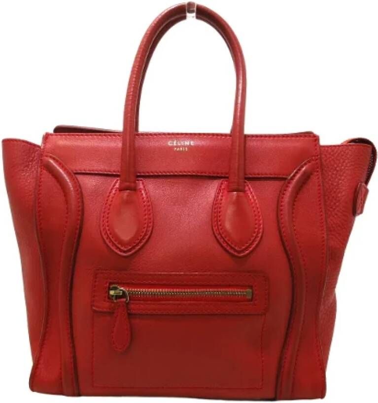 Celine Vintage Pre-owned Leather celine-bags Rood Dames