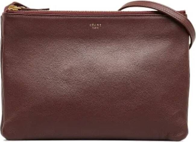 Celine Vintage Pre-owned Leather celine-bags Rood Dames