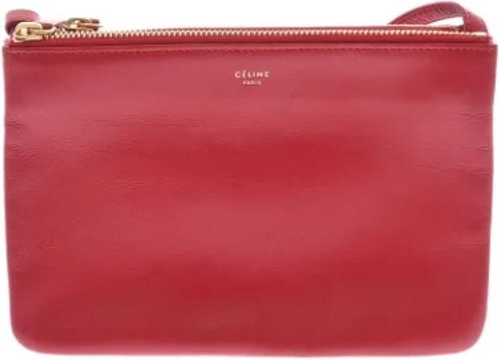Celine Vintage Pre-owned Leather celine-bags Rood Dames