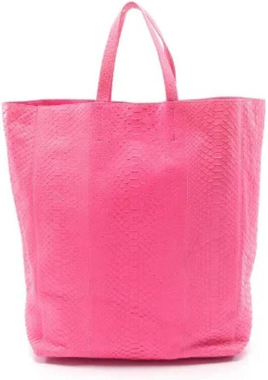 Celine Vintage Pre-owned Leather celine-bags Roze Dames