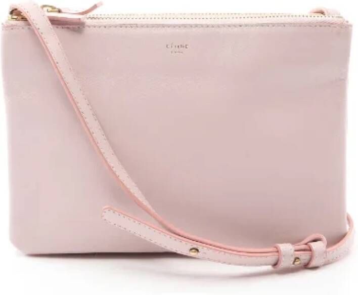 Celine Vintage Pre-owned Leather celine-bags Roze Dames