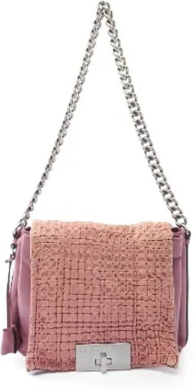 Celine Vintage Pre-owned Leather celine-bags Roze Dames