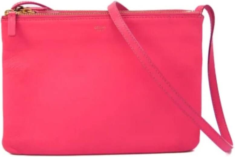 Celine Vintage Pre-owned Leather celine-bags Roze Dames