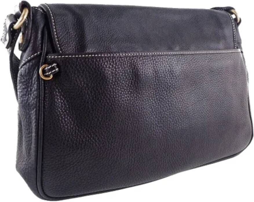 Celine Vintage Pre-owned Leather celine-bags Zwart Dames
