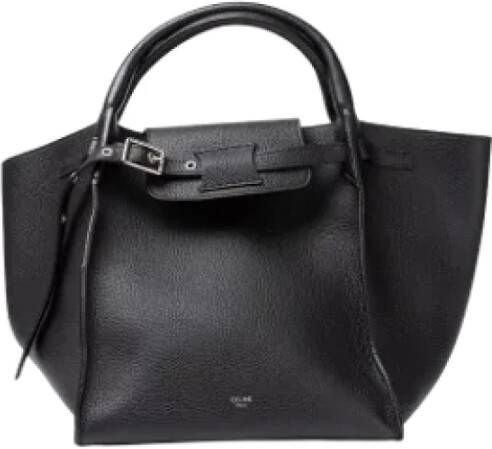 Celine Vintage Pre-owned Leather celine-bags Zwart Dames