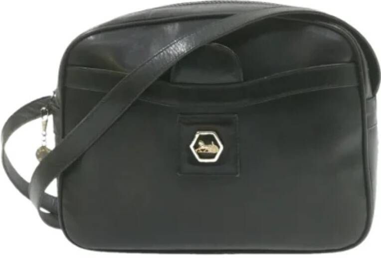 Celine Vintage Pre-owned Leather celine-bags Zwart Dames