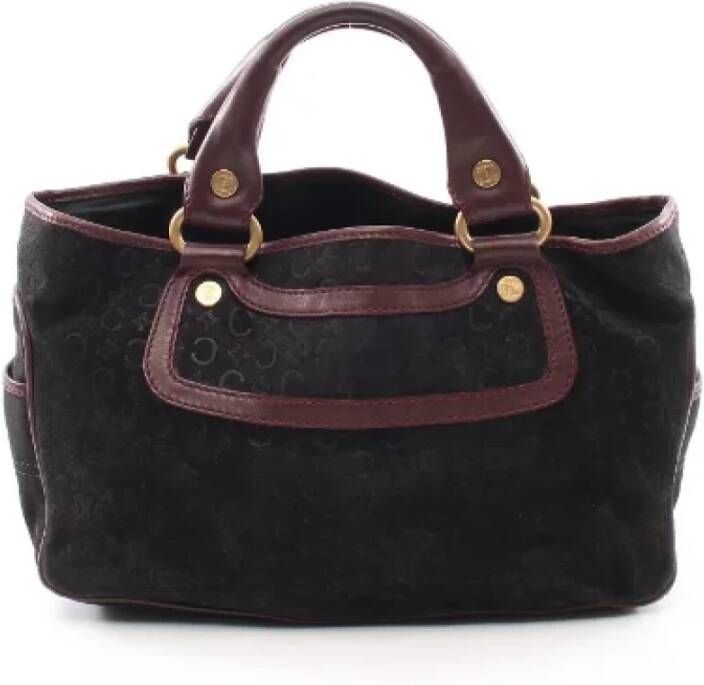 Celine Vintage Pre-owned Leather celine-bags Zwart Dames