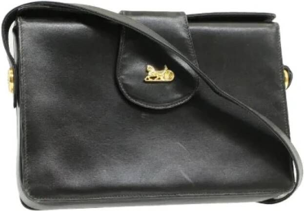 Celine Vintage Pre-owned Leather celine-bags Zwart Dames