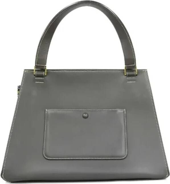 Celine Vintage Pre-owned Leather handbags Grijs Dames