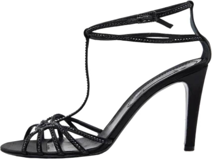 Celine Vintage Pre-owned Sandalen Zwart Dames