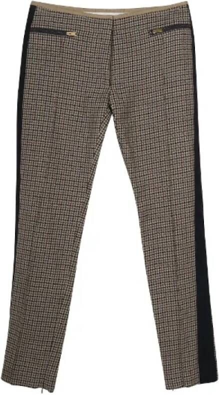 Celine Vintage Pre-owned Wool bottoms Bruin Dames