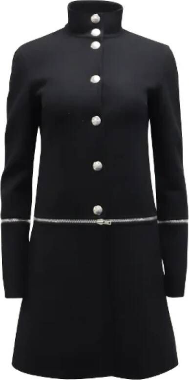 Celine Vintage Pre-owned Wool outerwear Zwart Dames