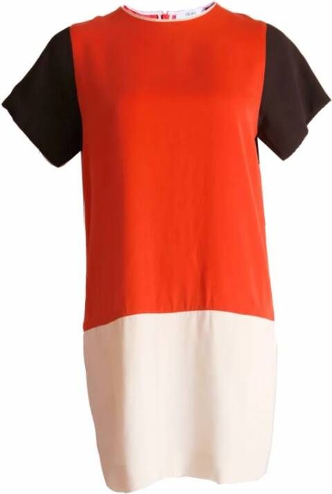 Celine Vintage Tweedehands jurk Oranje Dames