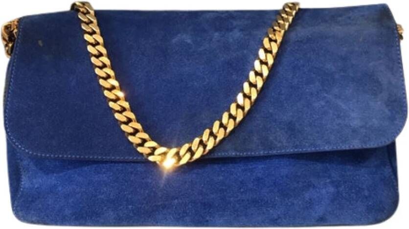Celine Vintage Tweedehands tas Blauw Dames
