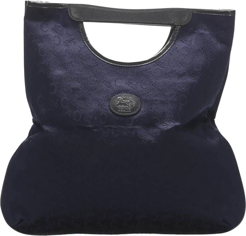 Celine Vintage Voldoende C Macadam canvas handtas Blauw Dames