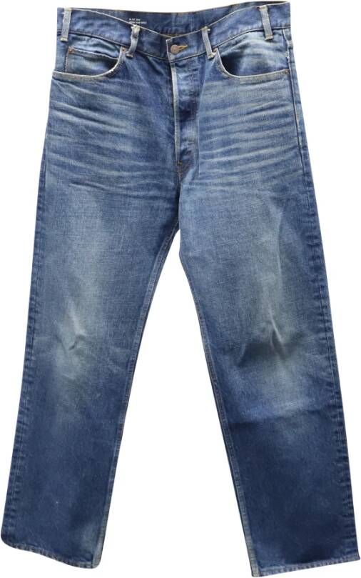 Celine Vintage Voldoende Celine Kurt Jeans in Blue Denim Cotton Blauw Heren