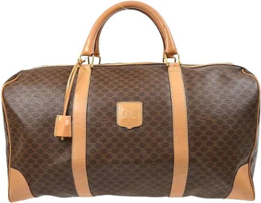 Celine Vintage Voldoende lederen handtassen Bruin Dames