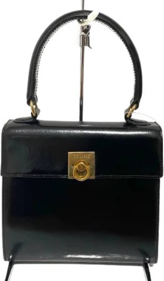 Celine Vintage Voldoende lederen handtassen Zwart Dames