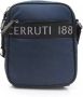 Cerruti 1881 Blauwe Nylon Messenger Tas met Ritssluiting Blauw Heren - Thumbnail 1