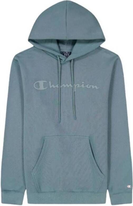 Champion Anthracite Tinted Logo Hoodie Sweatshirt Grijs Heren