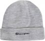 Champion Grijze Gespikkelde Logo Geborduurde Voorkant Beanie Gray Unisex - Thumbnail 1
