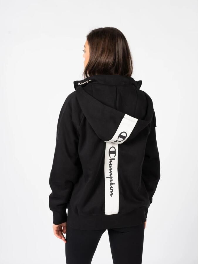 Champion Dames Zip Hoodie Katoen Polyester Monochroom Black Dames - Foto 3