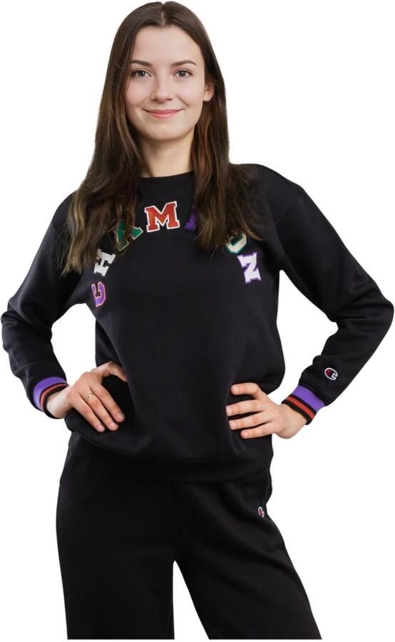 Champion Dames Sweatshirt Zwart Black Dames